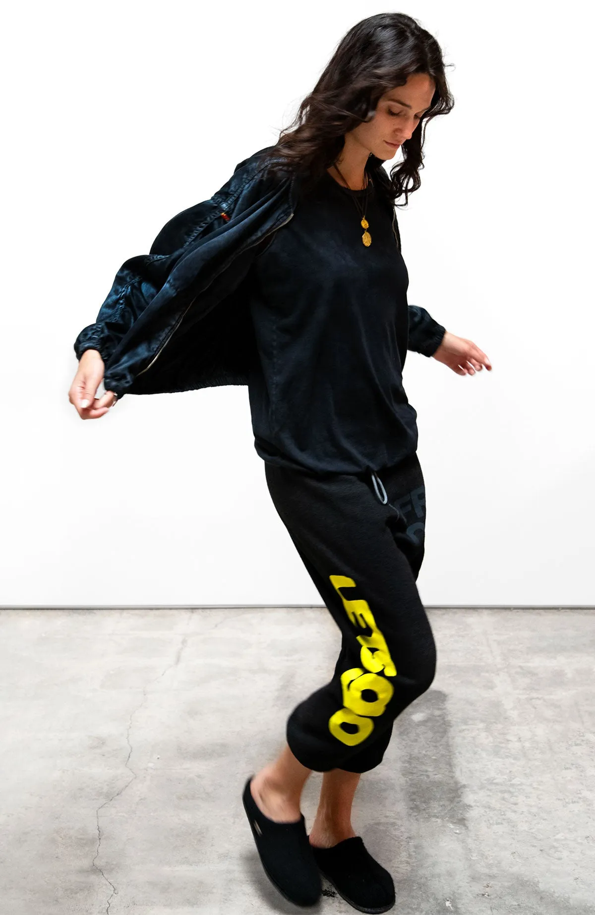 CIRCA'99 OG LETSGO OLDSCHOOL POLYBLEND/FLUFF sweat - blackspace sold by freecity product image thumbnail 3