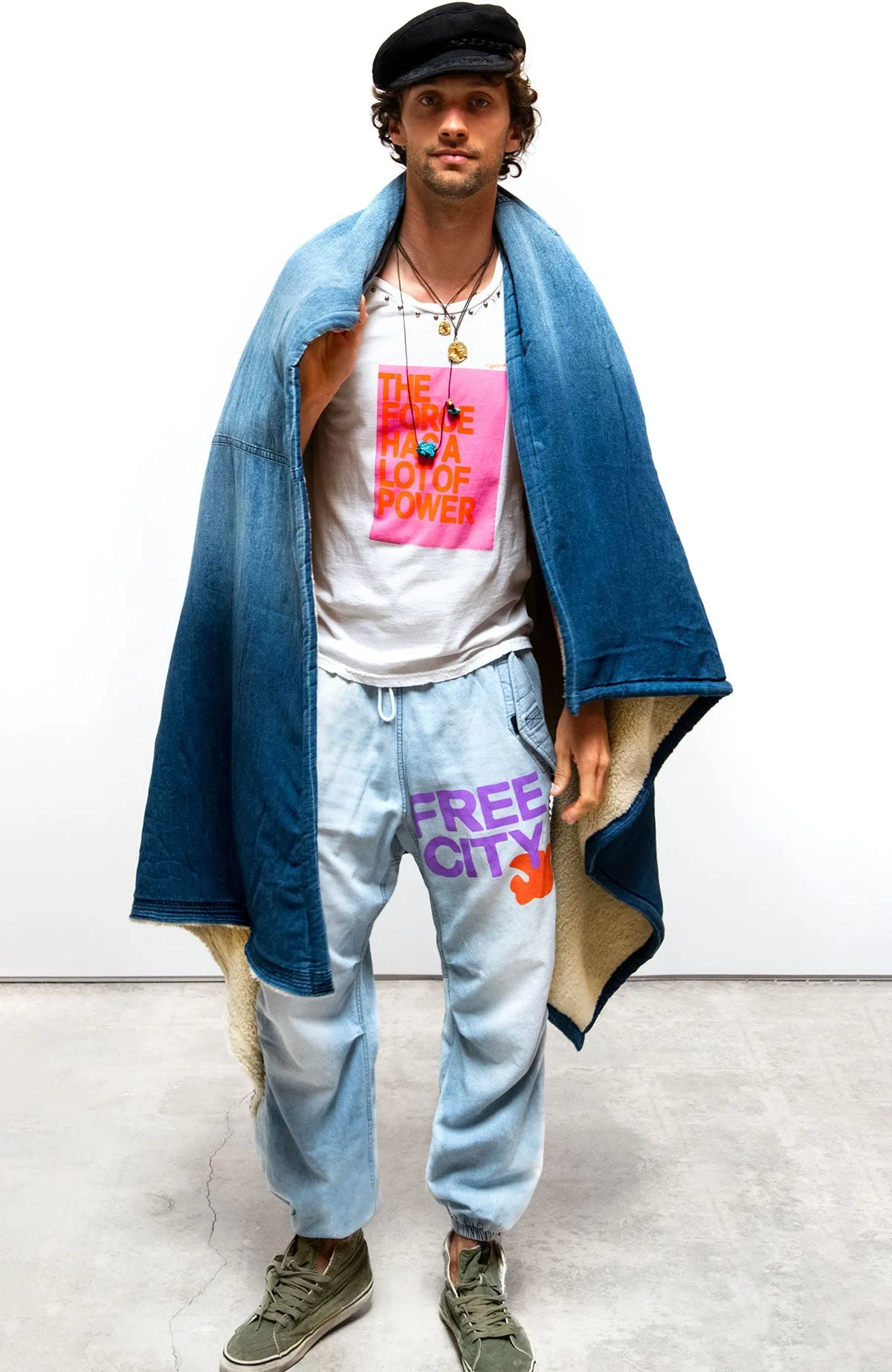 FLAP/SNAP SHELL FREECITY INDIGO pant - SUPERFADEOUT sold by freecity
