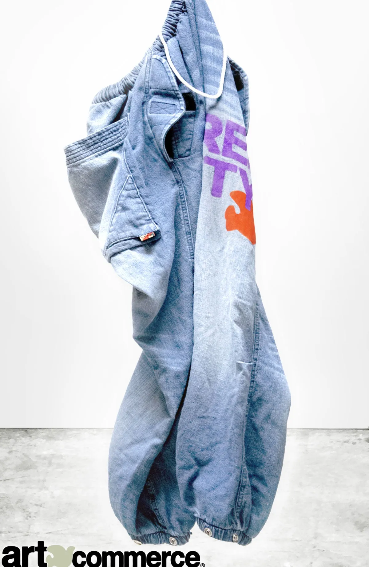 FLAP/SNAP SHELL FREECITY INDIGO pant - SUPERFADEOUT sold by freecity product image thumbnail 2