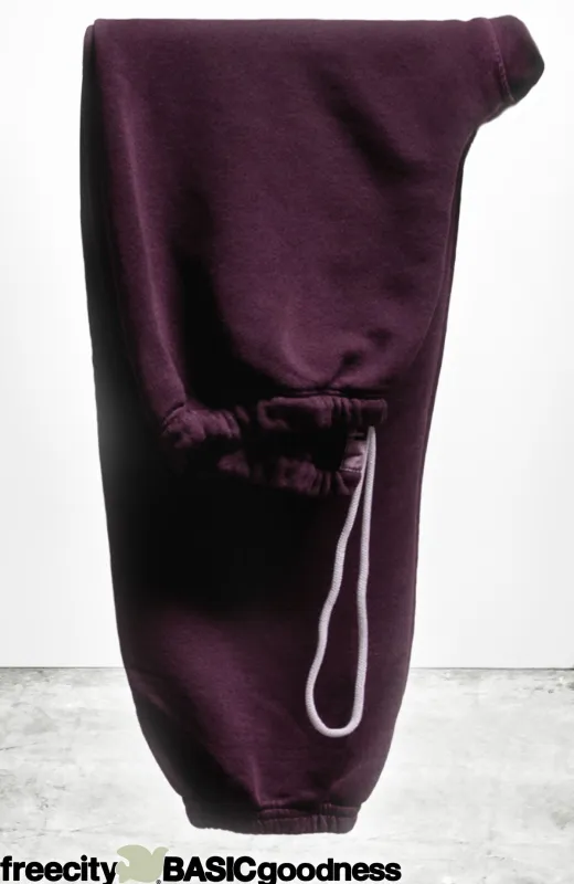 BASICGOODNESS light-terry/fluff OG sweatpant - eggsplant sold by freecity