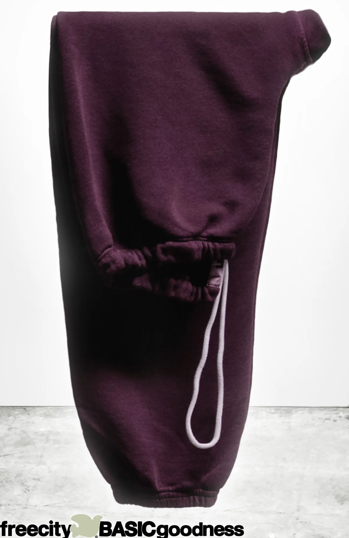 BASICGOODNESS light-terry/fluff OG sweatpant - eggsplant sold by freecity