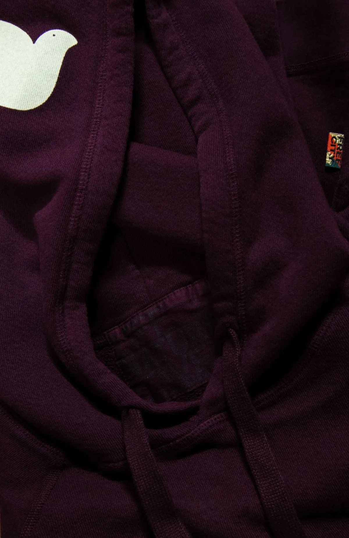 BASICGOODNESS LIGHT TERRY/FLUFF hoodie - eggsplant sold by freecity product image thumbnail 2