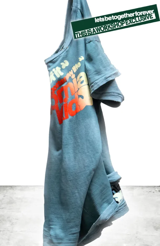 "WORKSHOP EXCLUSIVE" CANYONKID SUPERVINTAGE shortsleeve t - bluedirt powder sold by freecity