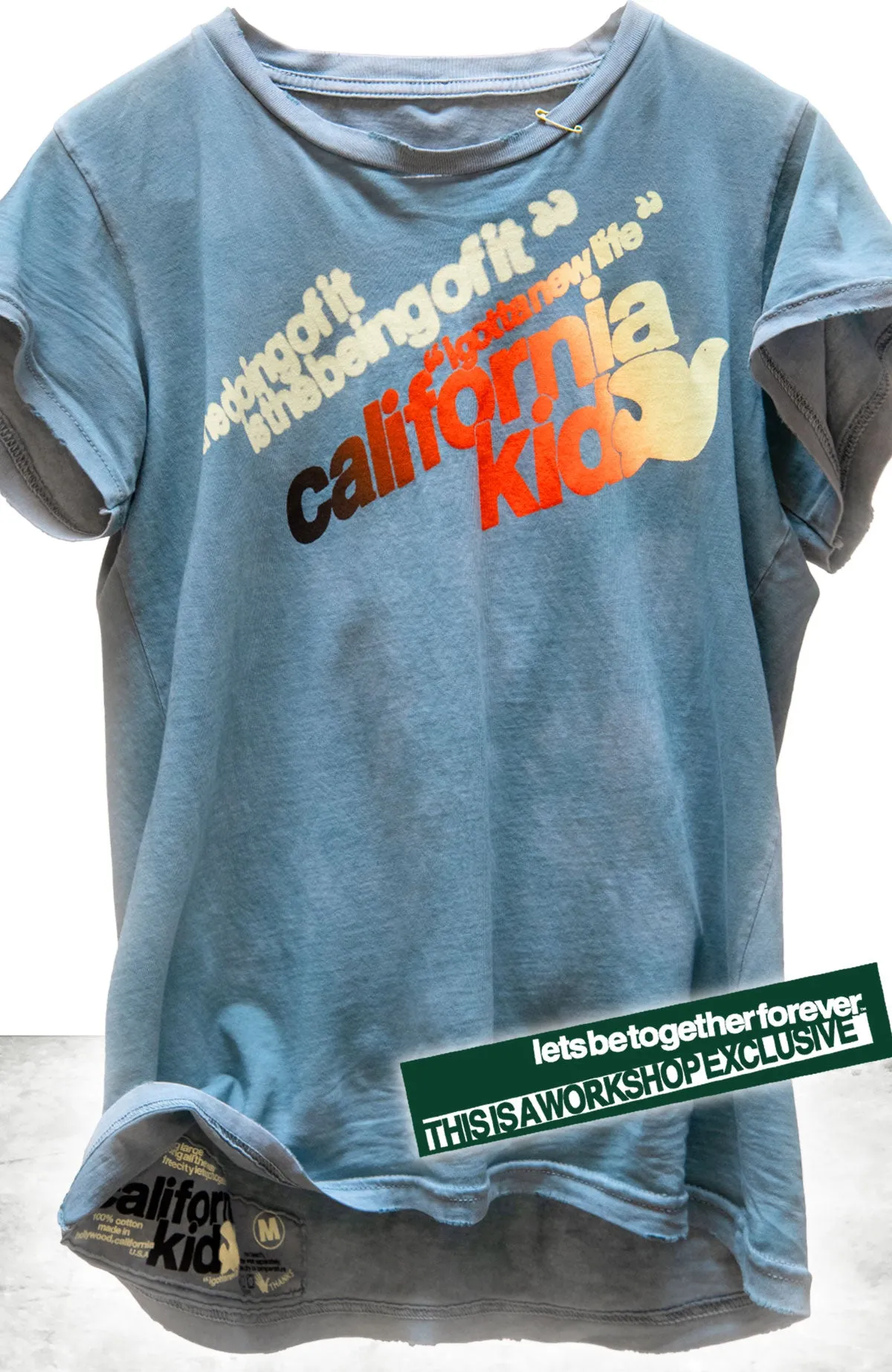 "WORKSHOP EXCLUSIVE" CANYONKID SUPERVINTAGE shortsleeve t - bluedirt powder sold by freecity product image thumbnail 2