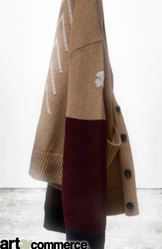 ARROWS CASHMERE LUX CARDIGAN - ALMOND/MIX sold by freecity