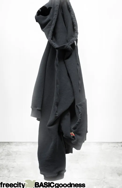 BASICGOODNESS light-terry/fluff hoodie - volcano sold by freecity