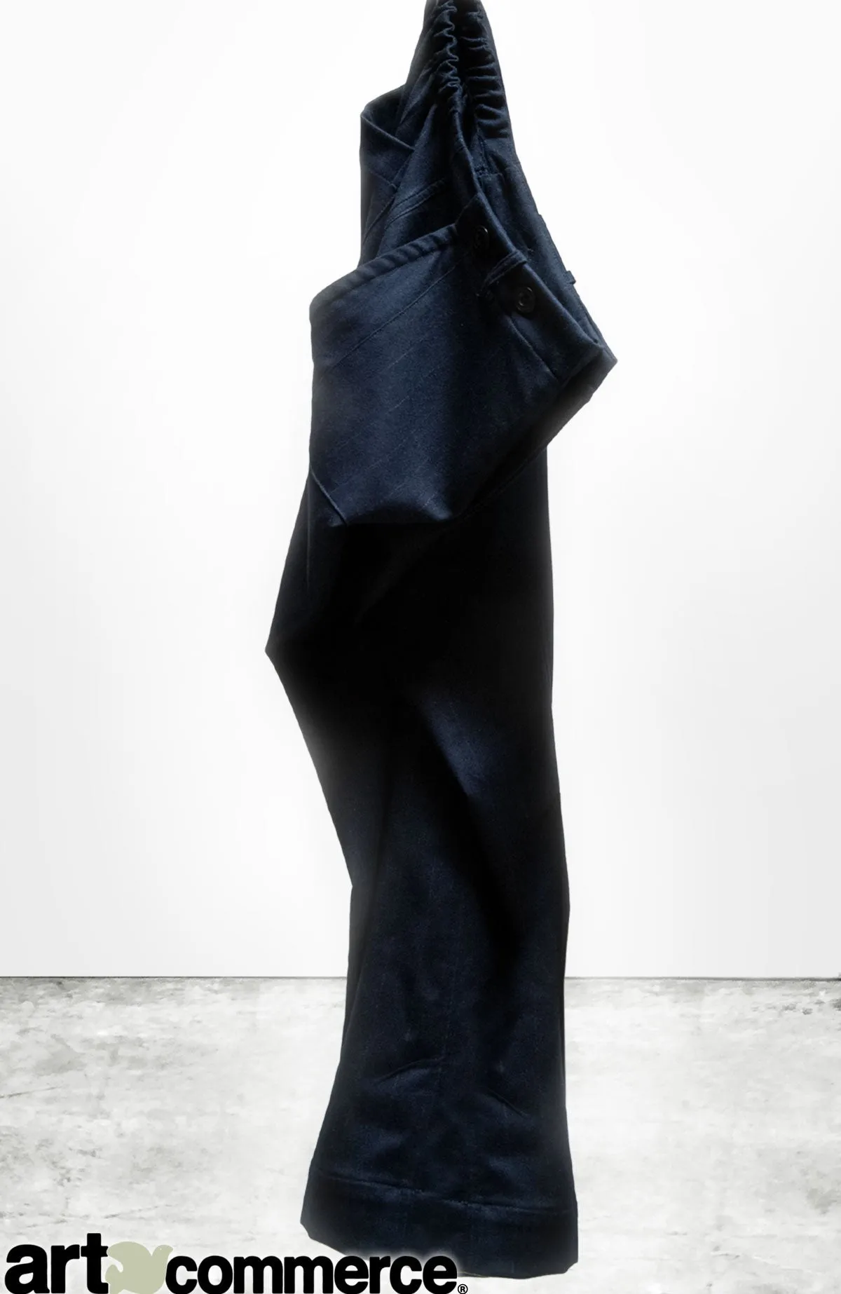 CASHMERE BLEND FRENCH SAILOR PANT - deeply navy sold by freecity product image thumbnail 2