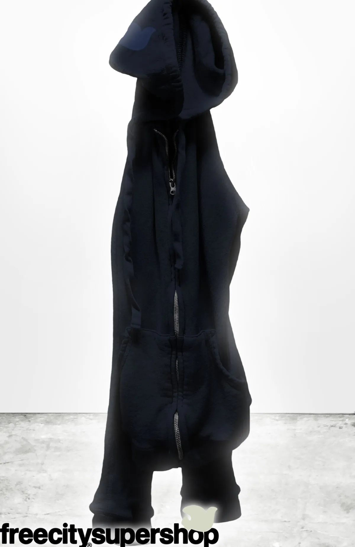 SUPERFLUFF LUX zip hoodie - squids blue sold by freecity