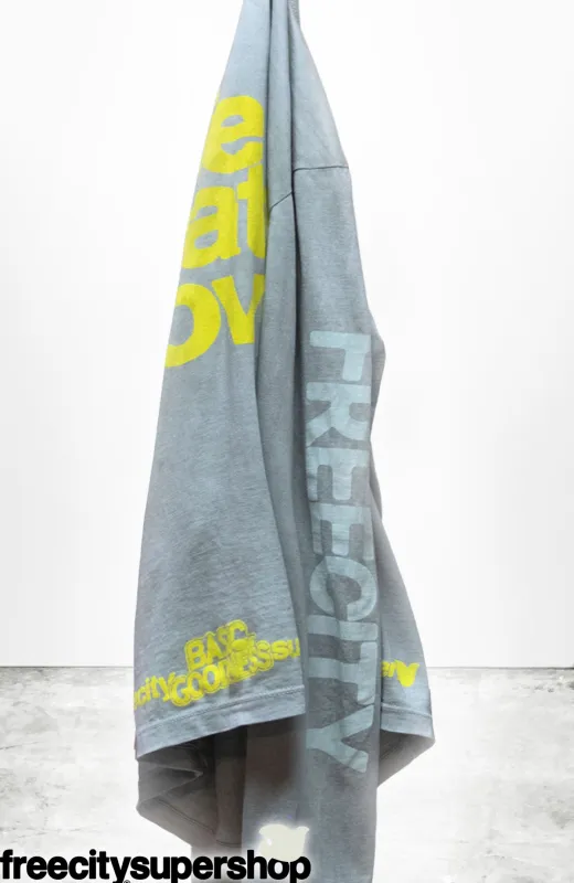LIFENATURELOVE BASICgoodness SUPERVINTAGE longsleeve T - silver rock powder made by freecity