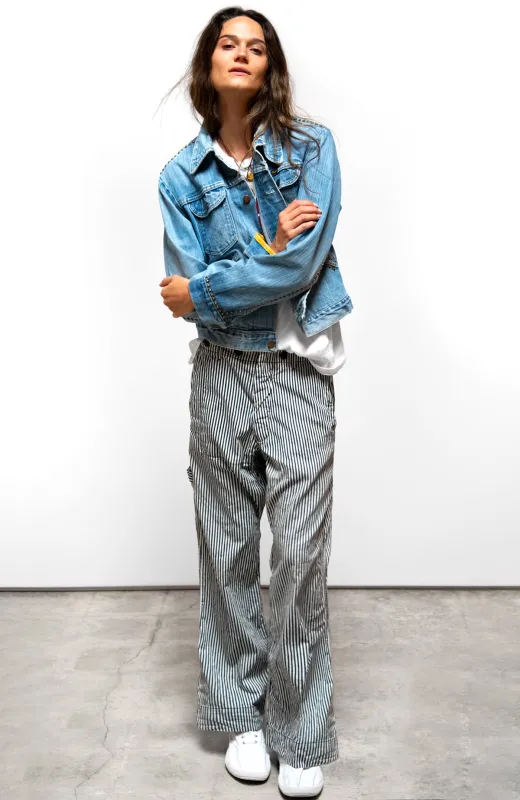 INDIGO STRIPE FRENCH/SAILORS PANT - indigo stripe made by freecity
