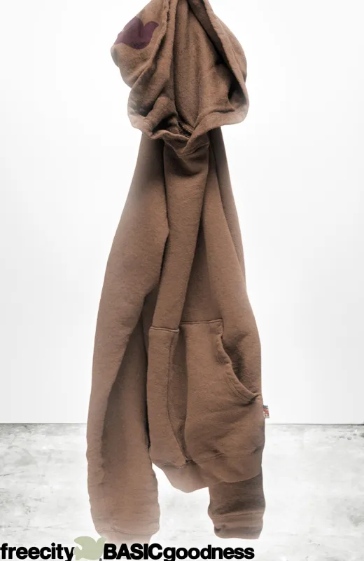 BASICGOODNESS light-terry/fluff hoodie - bronzer made by freecity