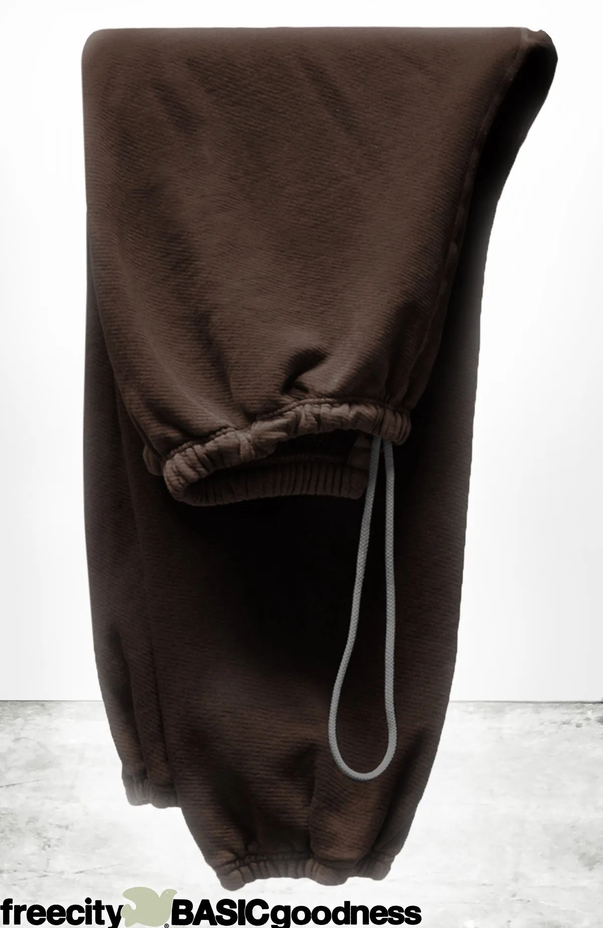 BASICGOODNESS light-terry/fluff OG sweatpant - chocolate rabbit sold by freecity
