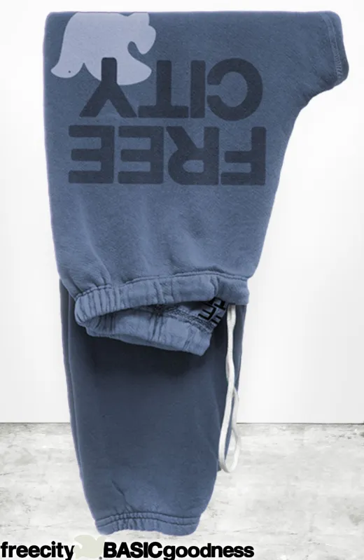 FREECITY sweatpant - blue wash made by freecity