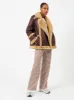 Belen Faux Fur Double Breasted Coat sold by French Connection