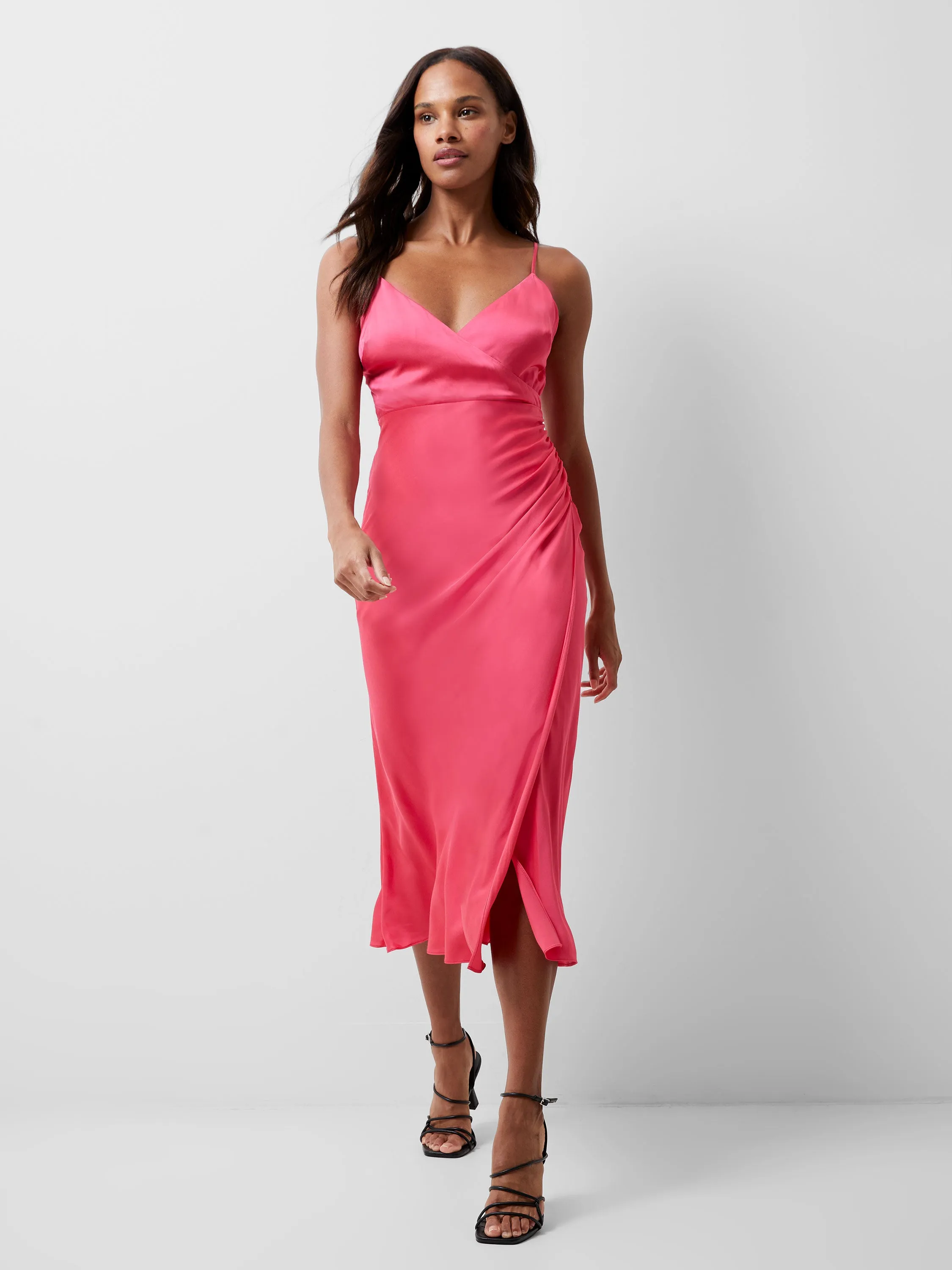 Ennis Satin Slip Midi Dress sold by French Connection
