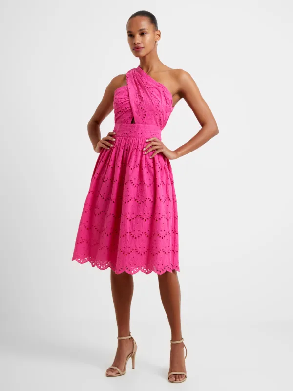 Appelona Broderie Anglaise One Shoulder Dress sold by French Connection