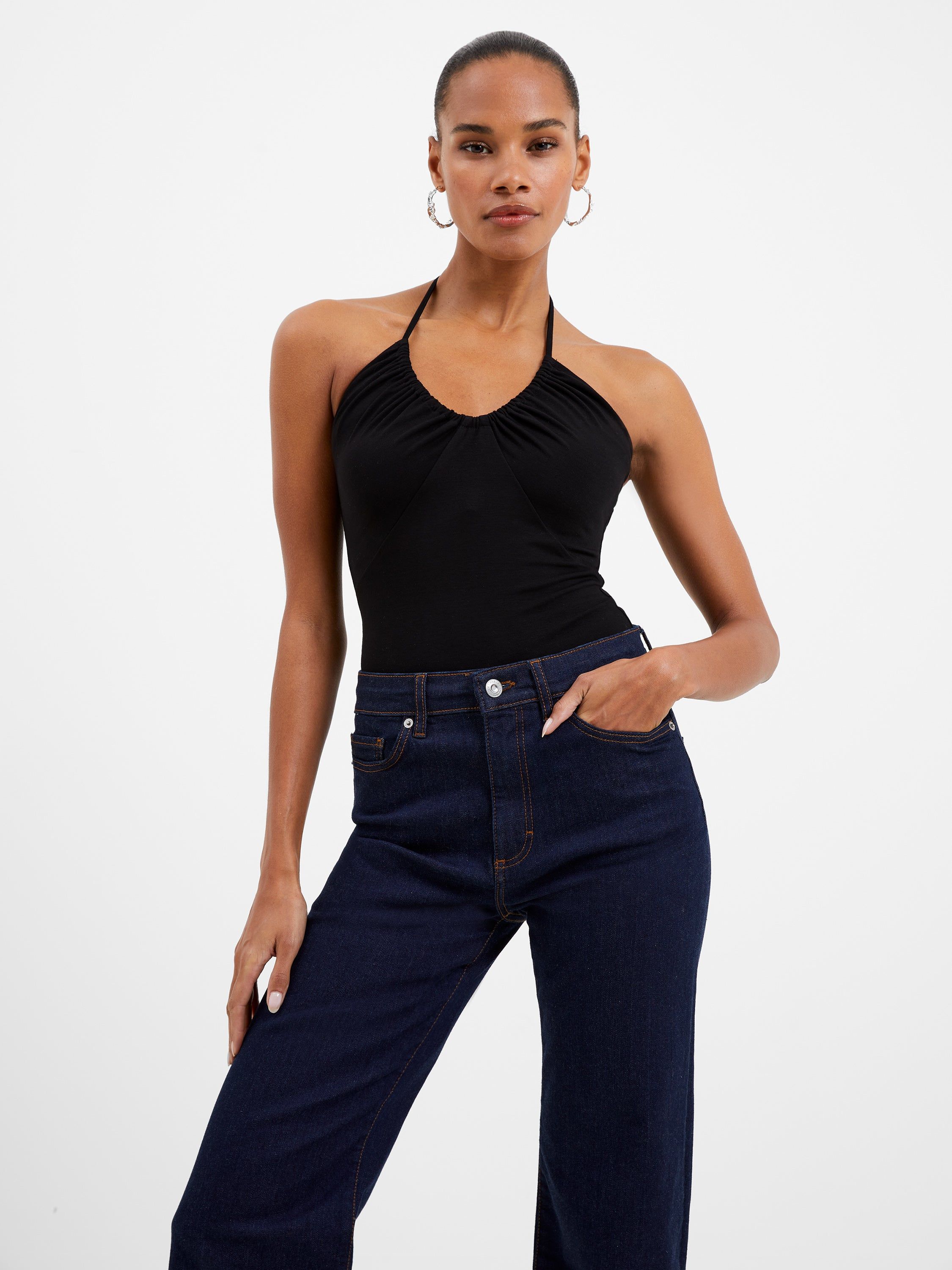 Roy Viscose Halter Neck Bodysuit sold by French Connection product image thumbnail 3