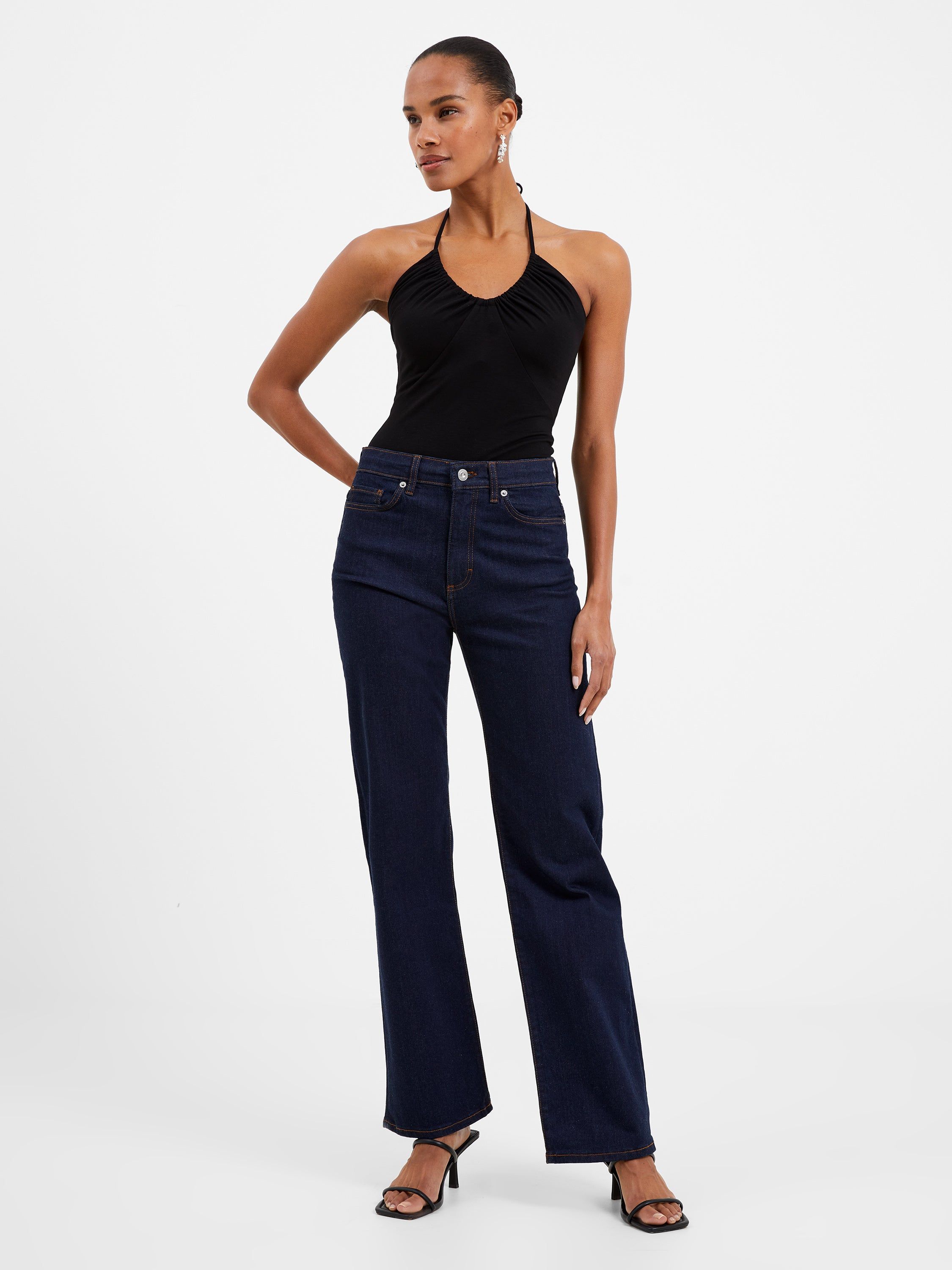 Roy Viscose Halter Neck Bodysuit sold by French Connection product image thumbnail 4