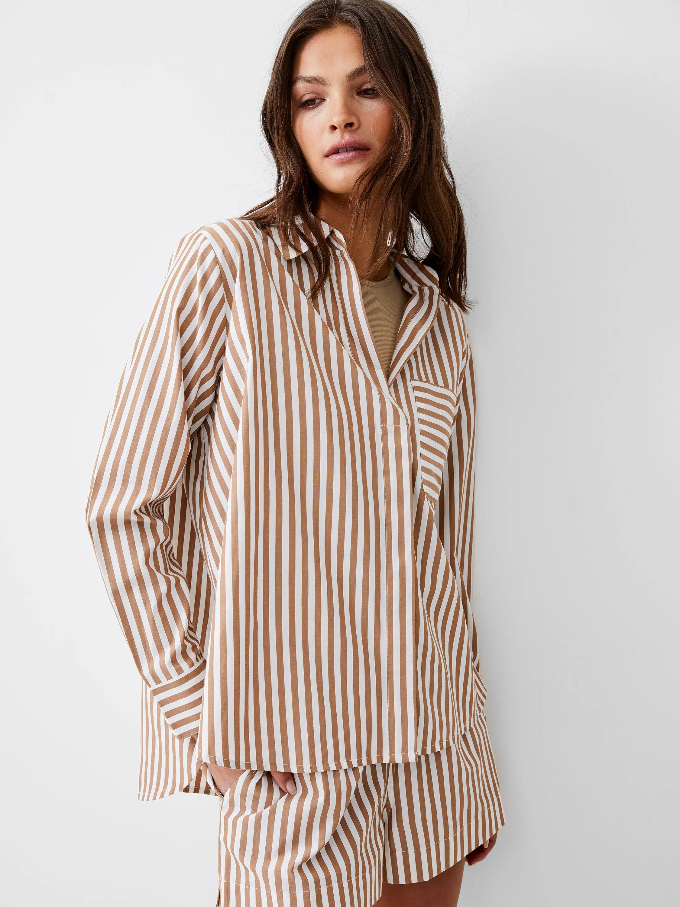Thick Stripe Relaxed Popover sold by French Connection