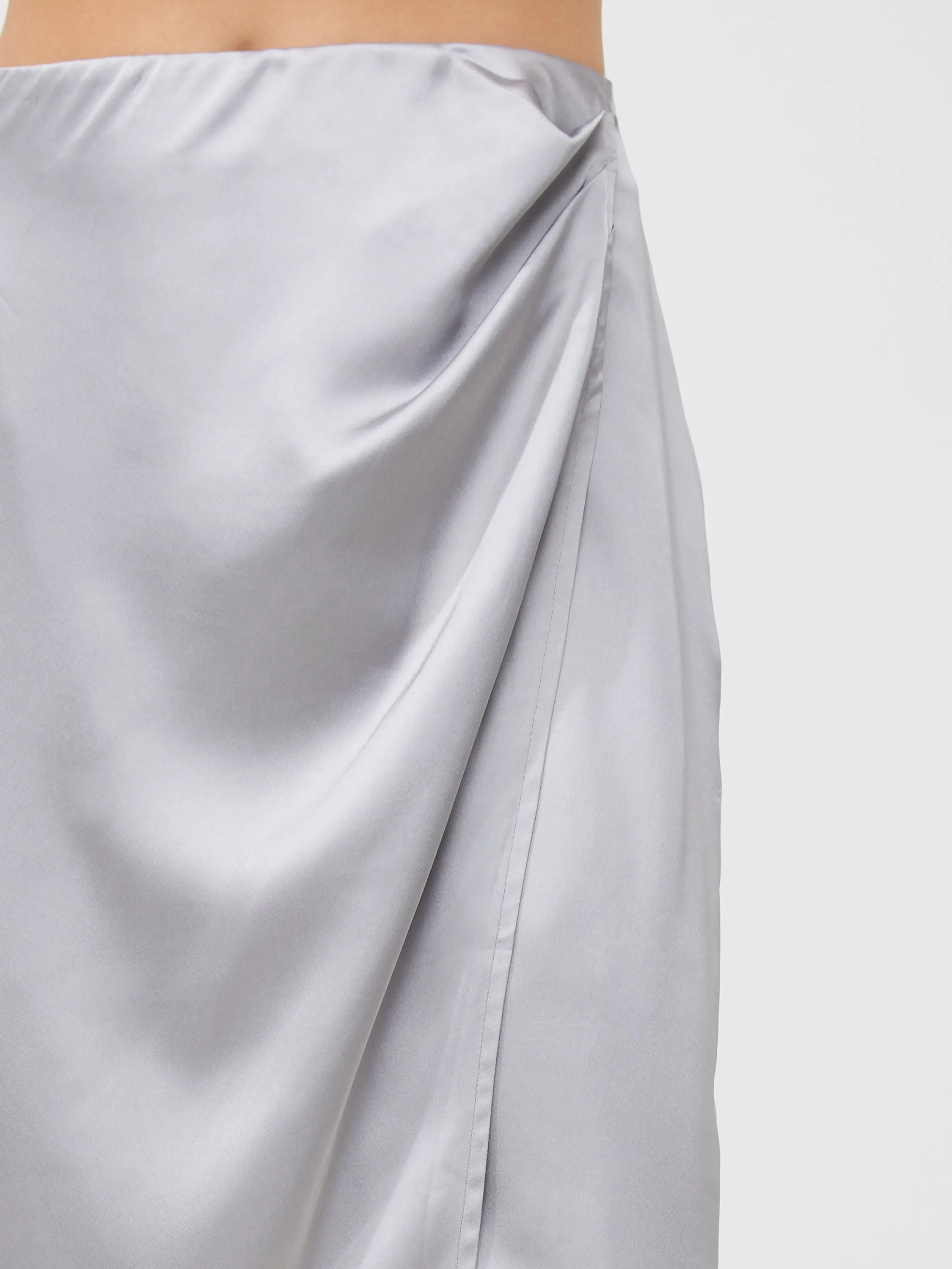 Inu Satin Midi Wrap Skirt sold by French Connection product image thumbnail 3