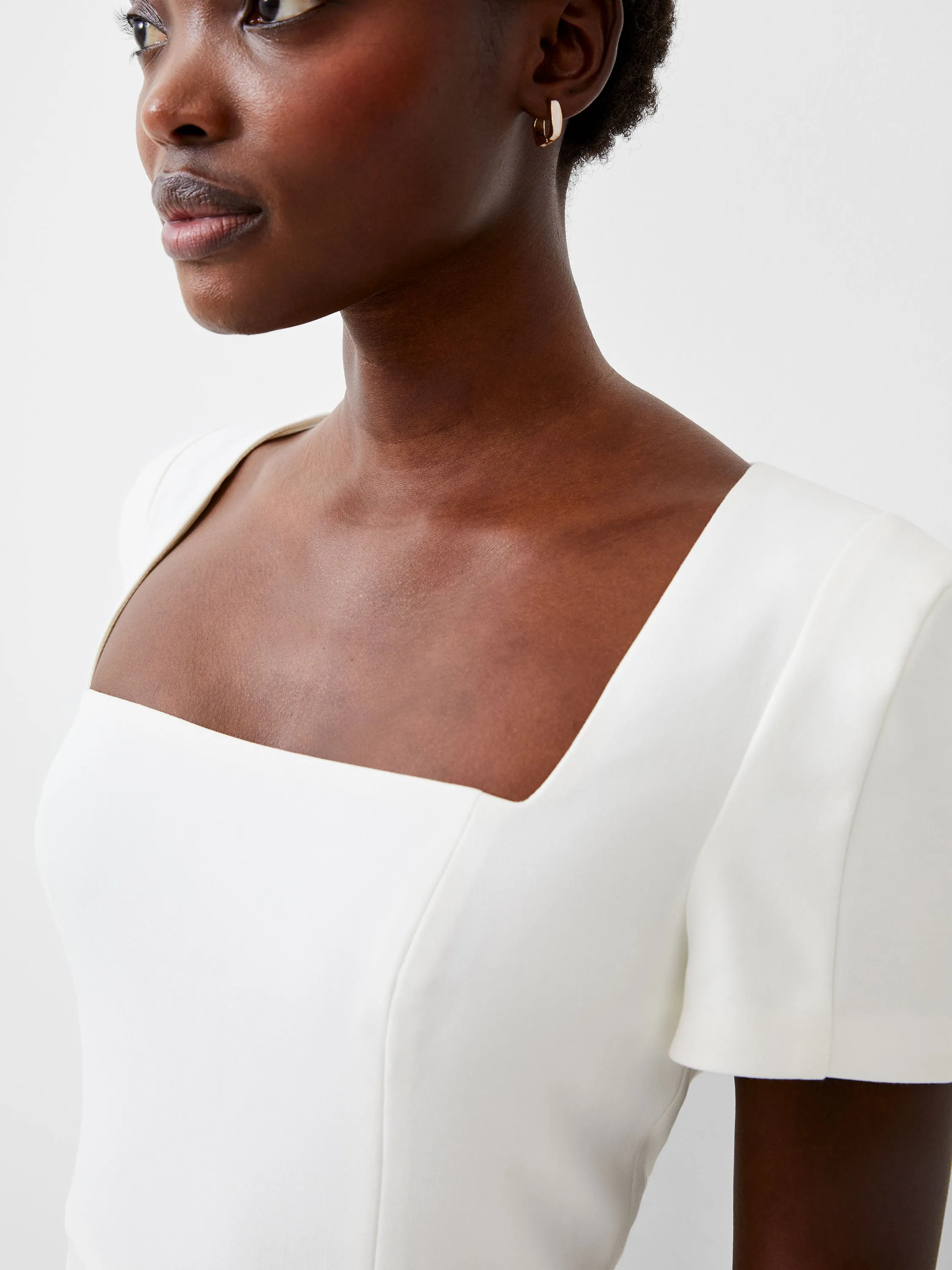 Whisper Square Neck Short Sleeve Dress sold by French Connection product image thumbnail 3