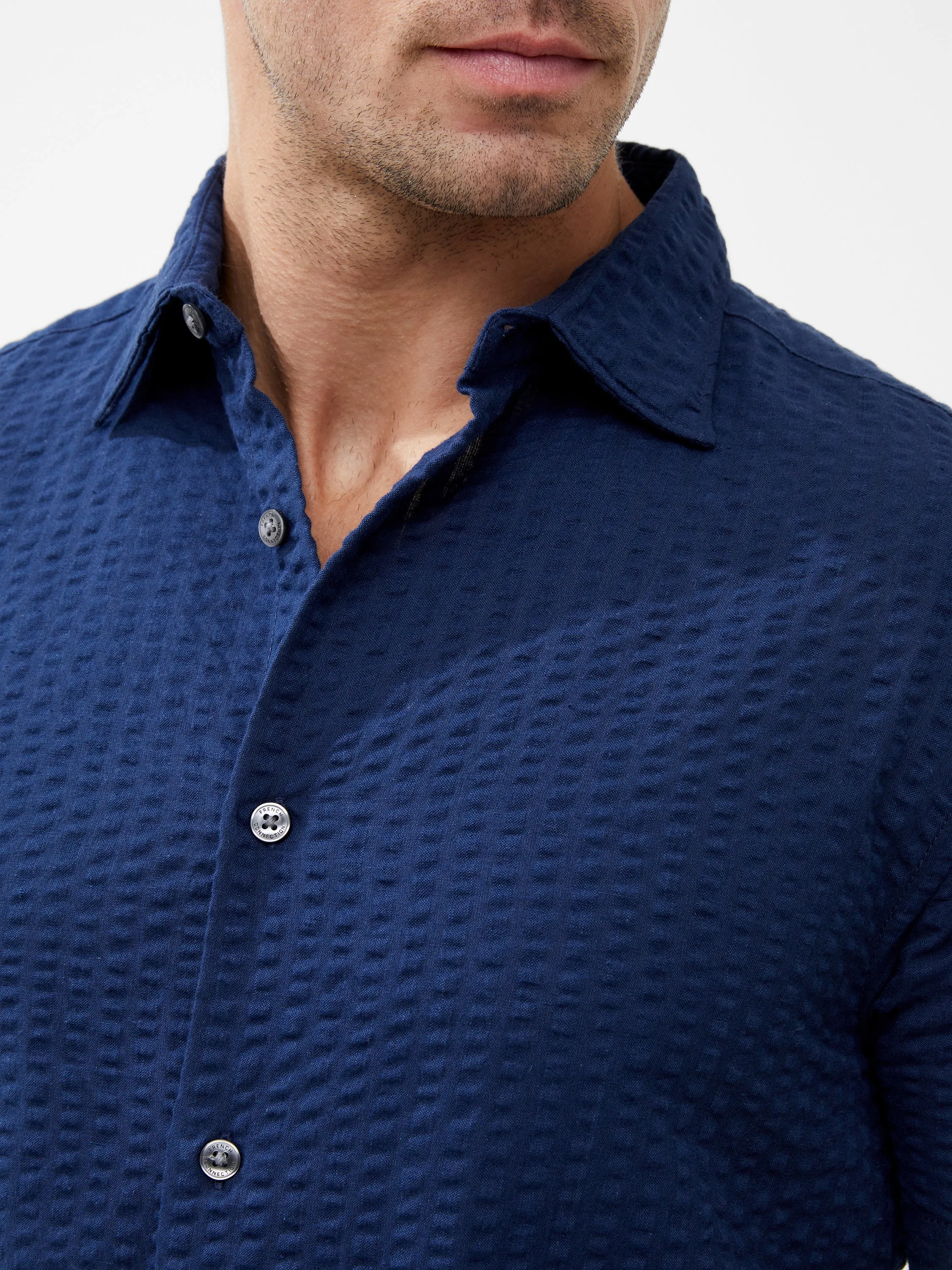 Seersucker Check Shirt sold by French Connection product image thumbnail 2