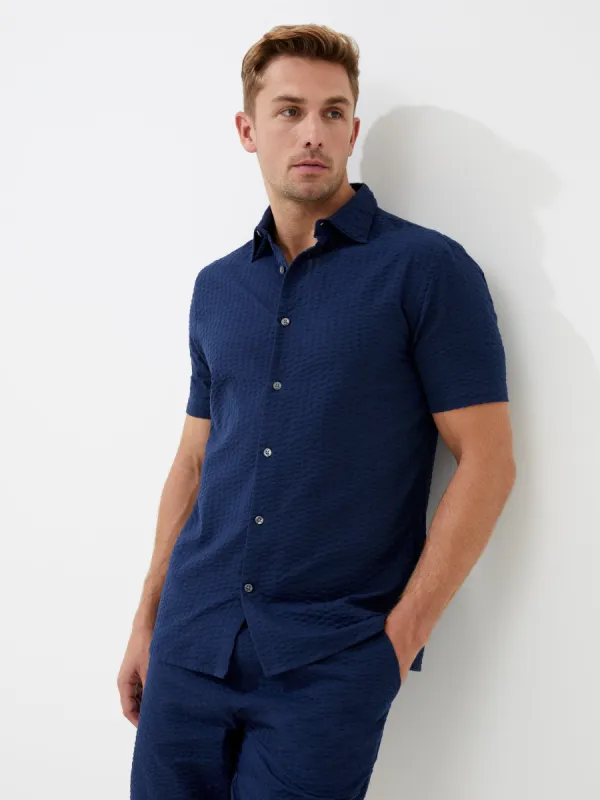 Seersucker Check Shirt sold by French Connection