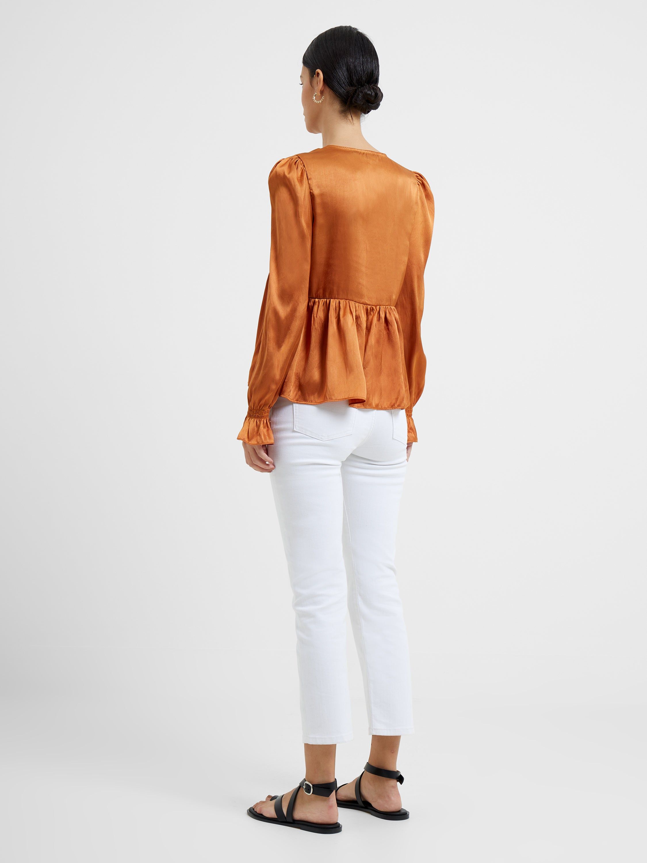 Inu Satin V Neck Top sold by French Connection product image thumbnail 4