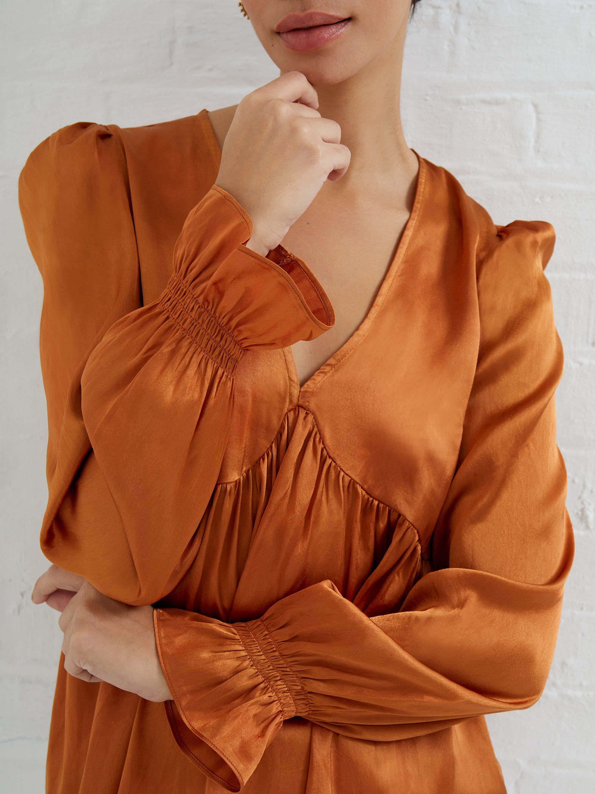 Inu Satin V Neck Top sold by French Connection product image thumbnail 2