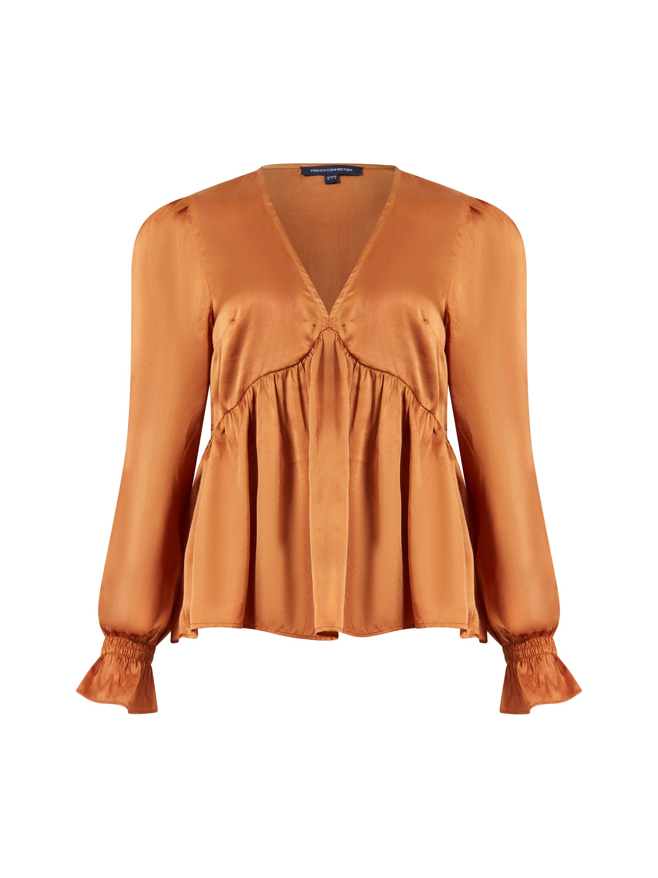 Inu Satin V Neck Top sold by French Connection product image thumbnail 5