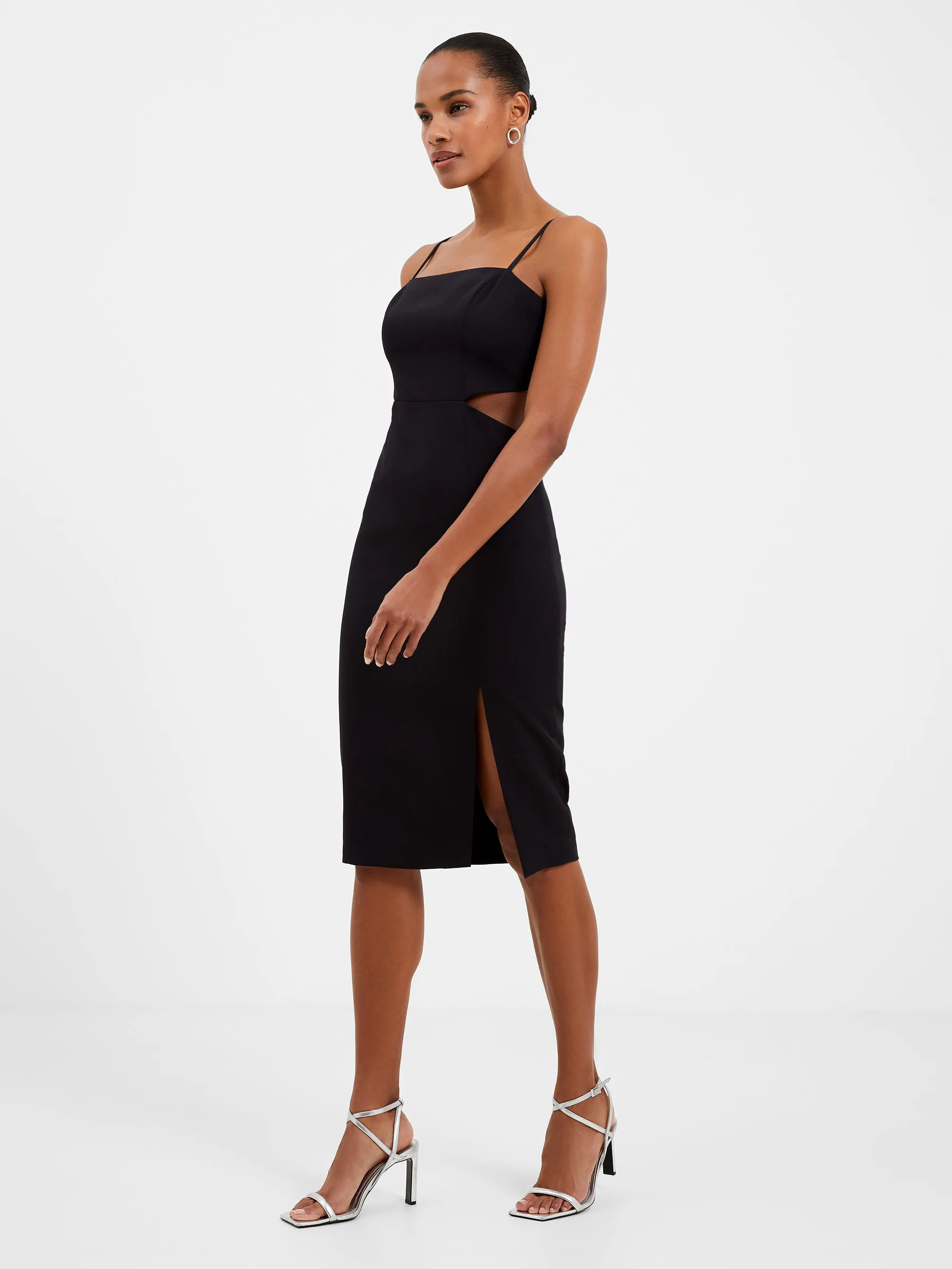 Echo Crepe Cut Out Slip Dress sold by French Connection product image thumbnail 3