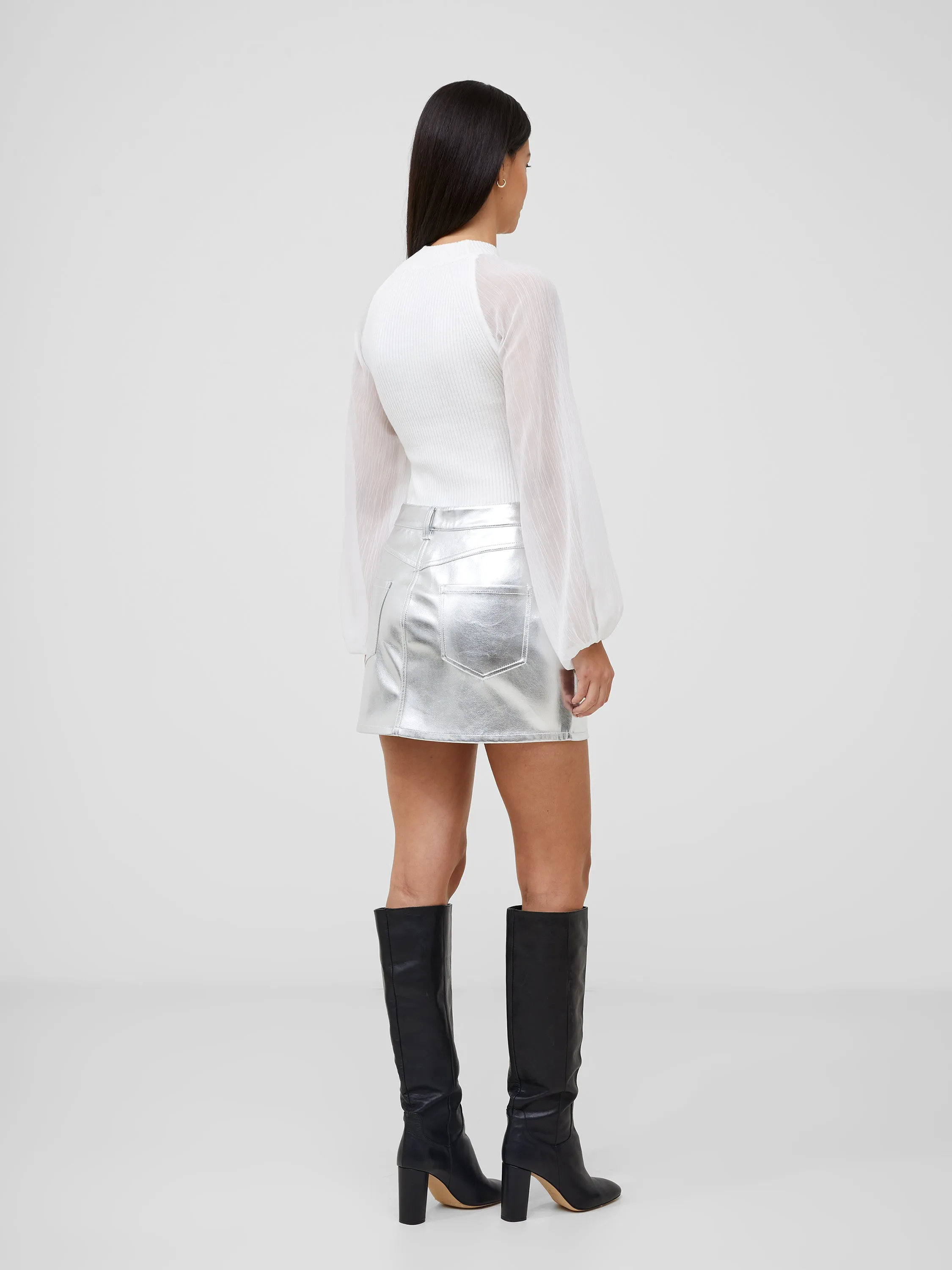 Metallic Mini Skirt sold by French Connection product image thumbnail 3