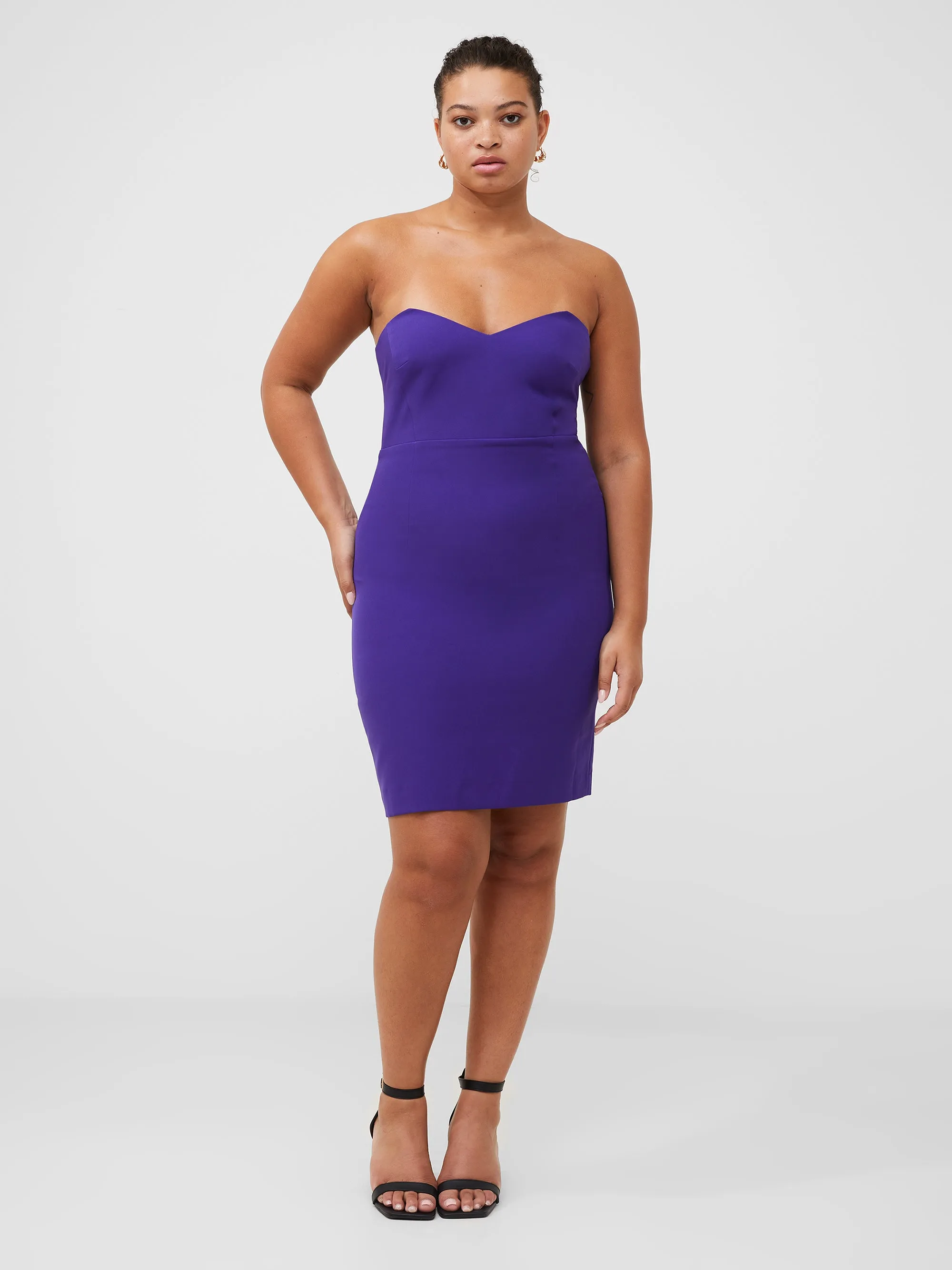 Echo Crepe Sweetheart Dress sold by French Connection product image thumbnail 4