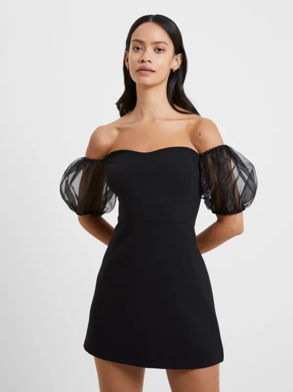 Whisper Organza Puff Sleeve Dress sold by French Connection