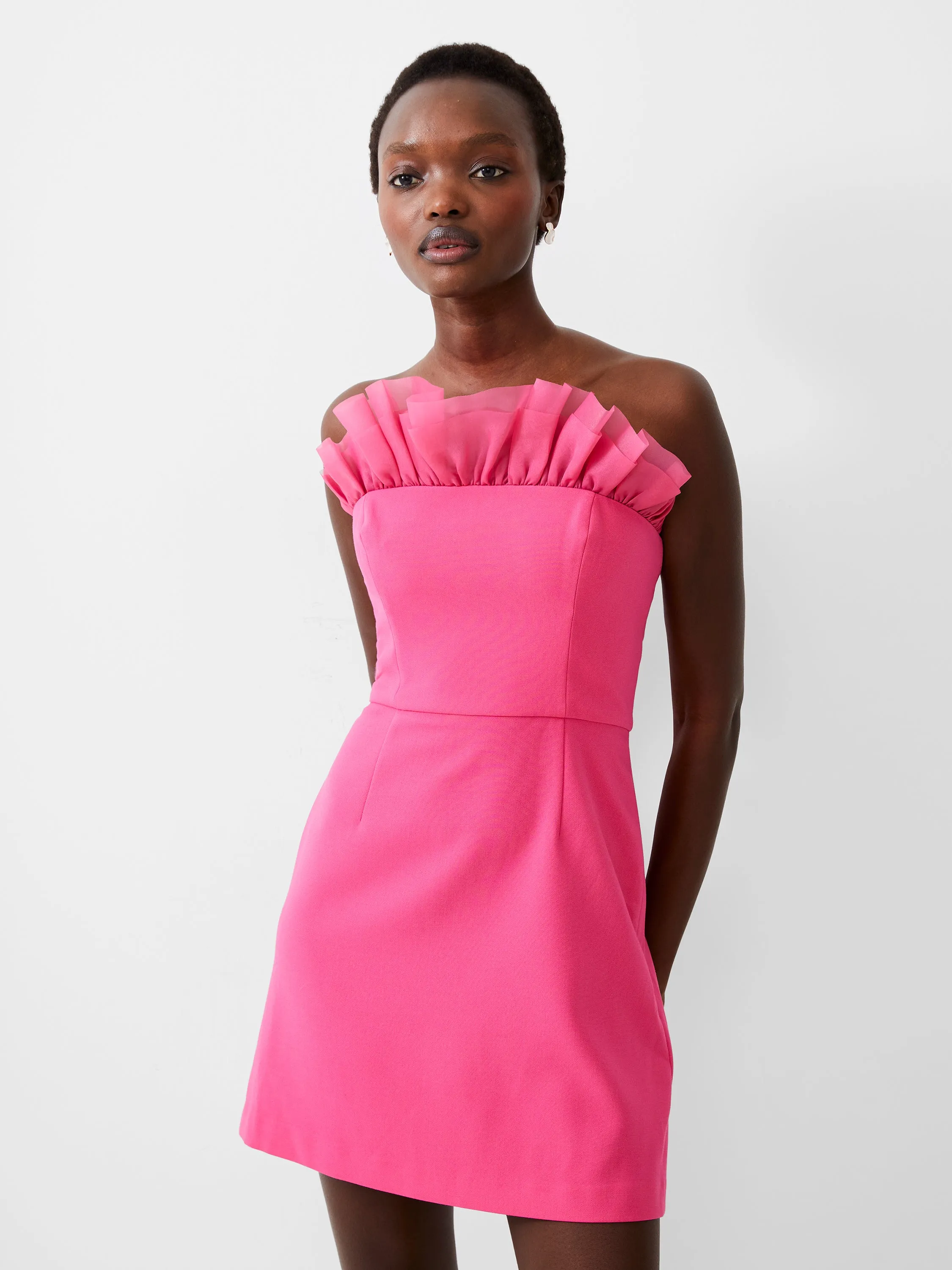 Whisper Organza Strapless Dress sold by French Connection