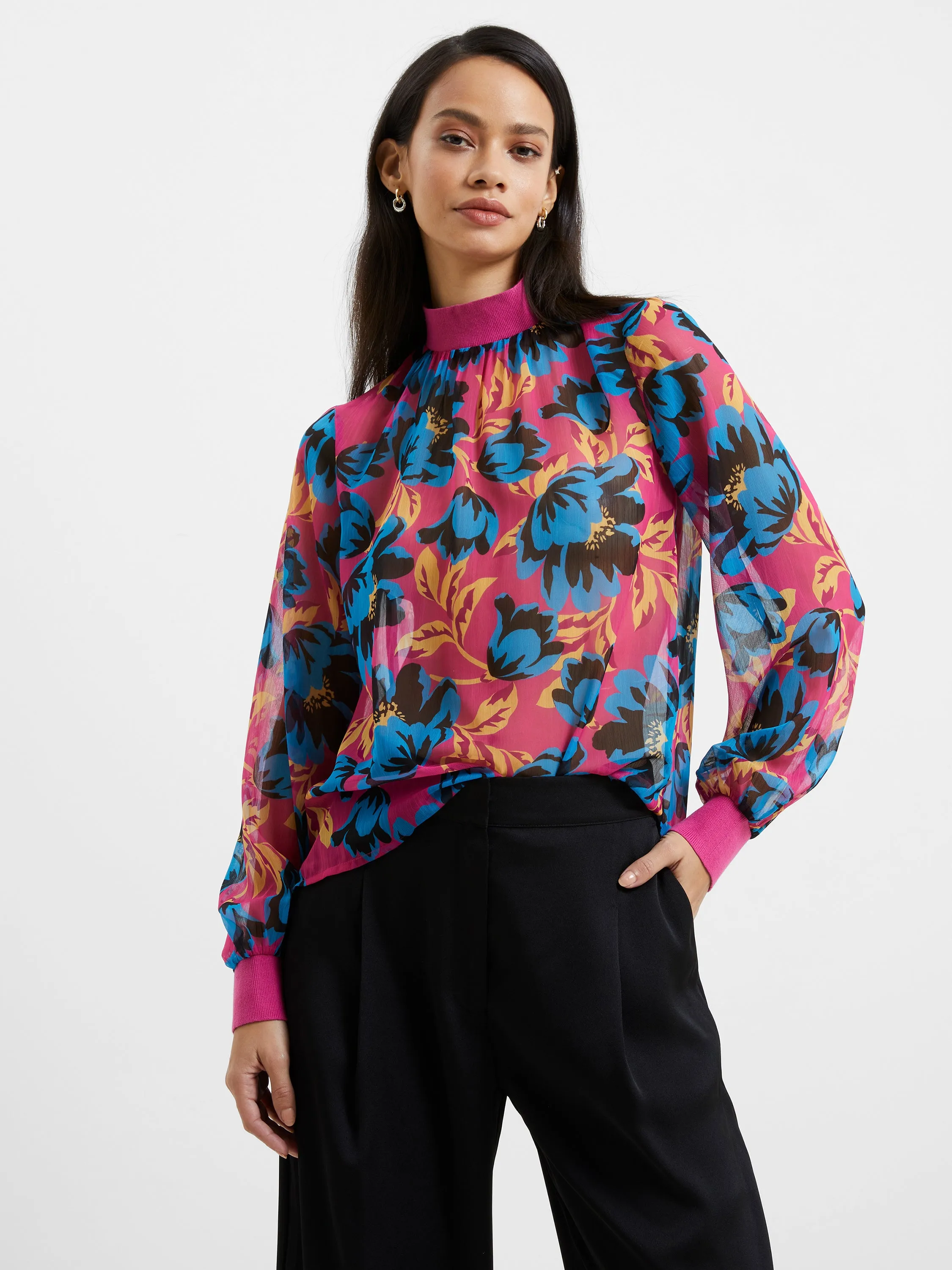 Darla Recycled Eloise High Neck Top sold by French Connection