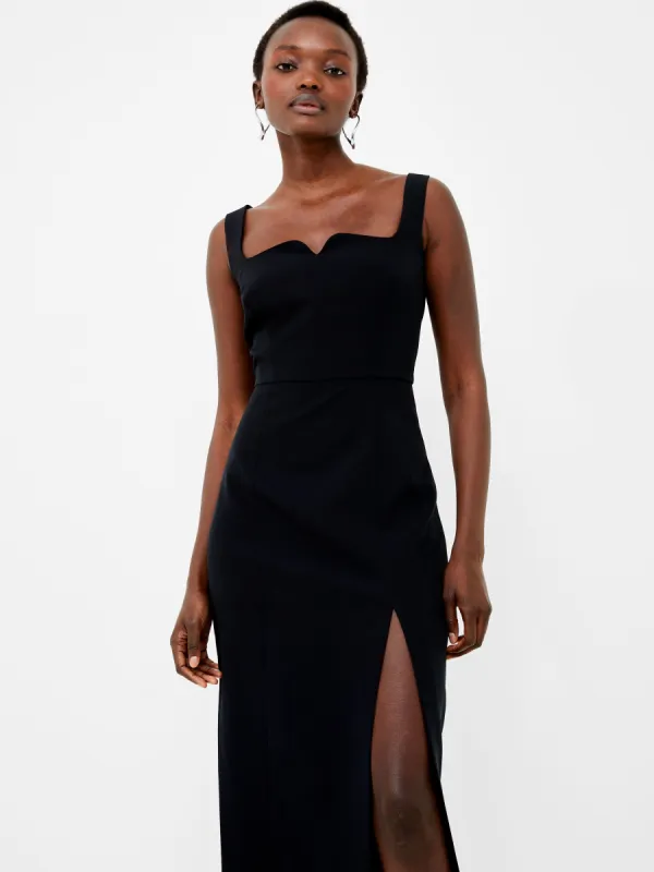 Echo Crepe Neck Detail Dress sold by French Connection