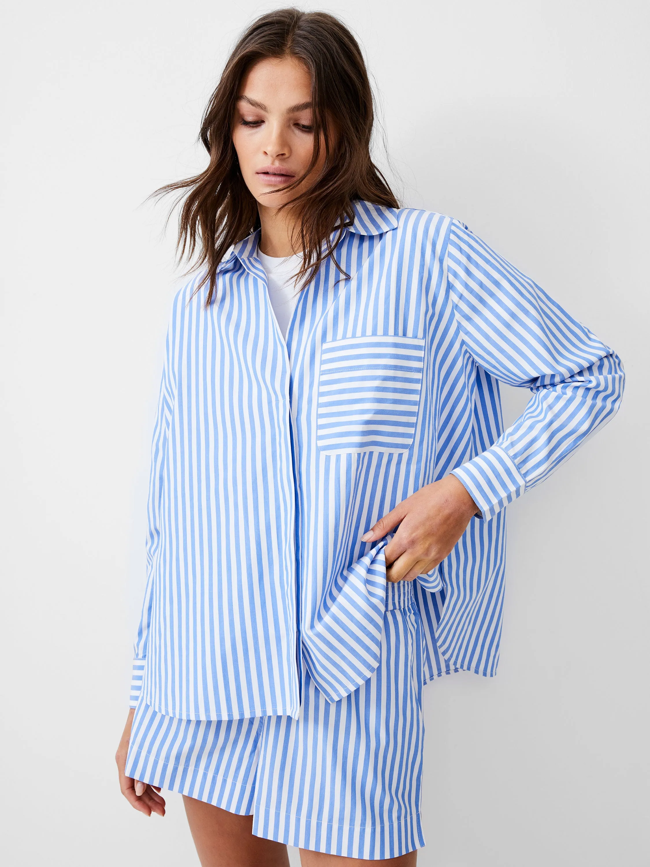Thick Stripe Relaxed Popover sold by French Connection
