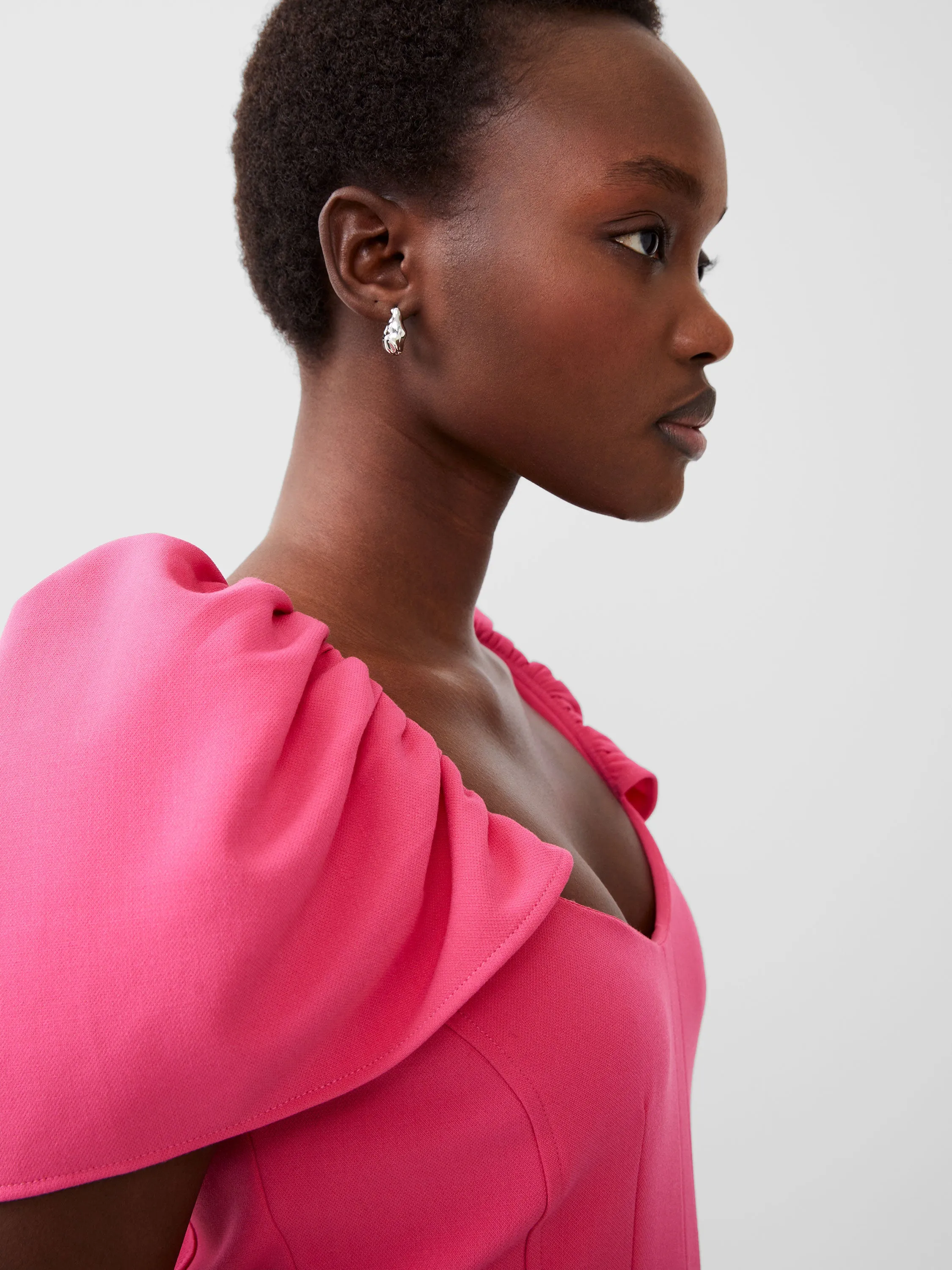 Whisper Gathered Sleeve Dress sold by French Connection product image thumbnail 2