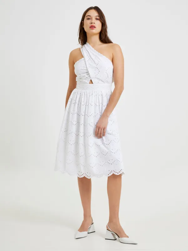 Appelona Broderie Anglaise One Shoulder Dress sold by French Connection