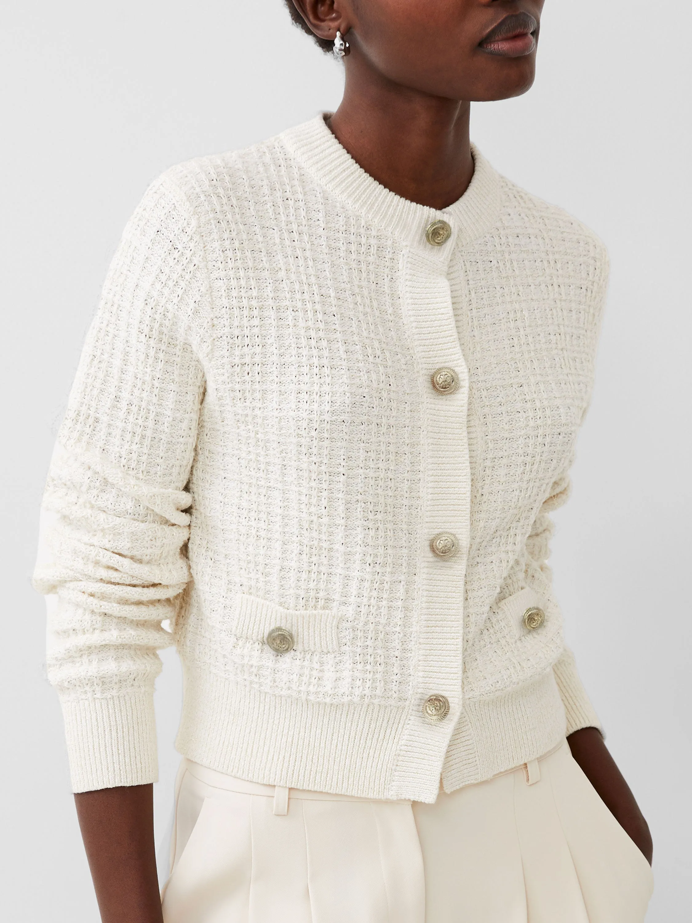 Lurex Tweed Knit Cardigan sold by French Connection product image thumbnail 2