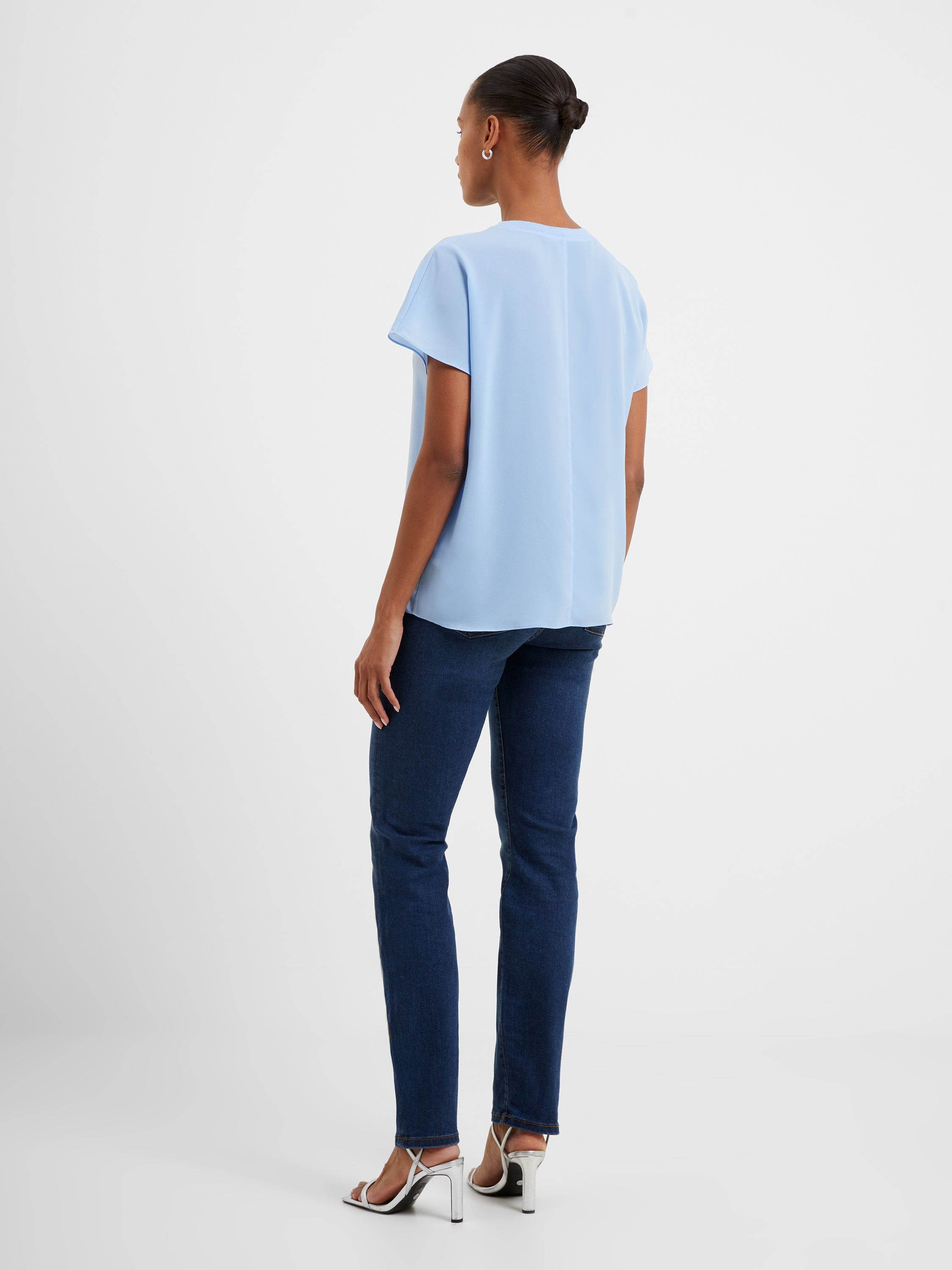 Crepe Light Crewneck Top sold by French Connection product image thumbnail 5