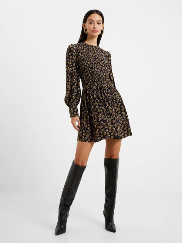 Ingrid Colette Crepe Smocked Mini Dress sold by French Connection
