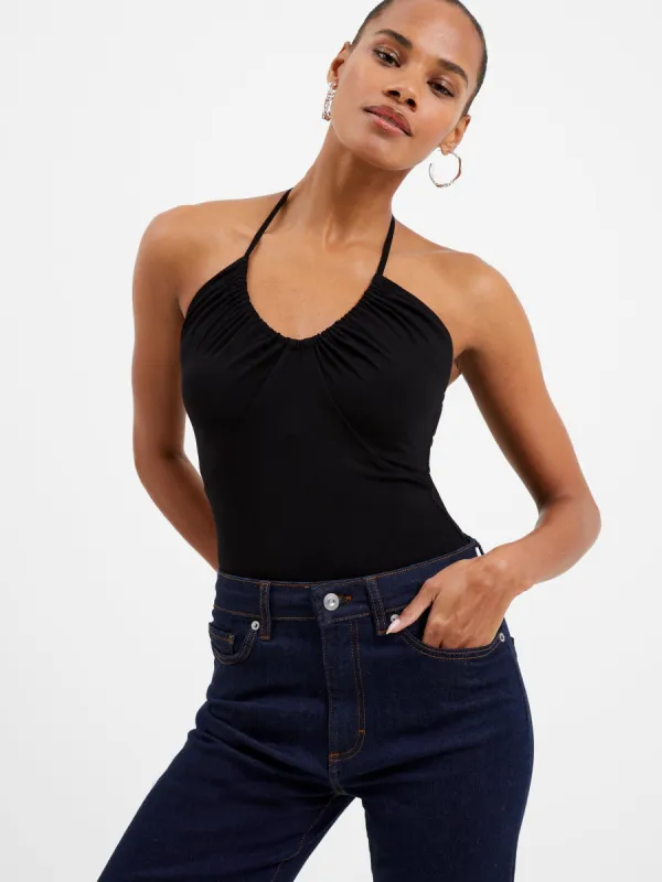 Roy Viscose Halter Neck Bodysuit sold by French Connection