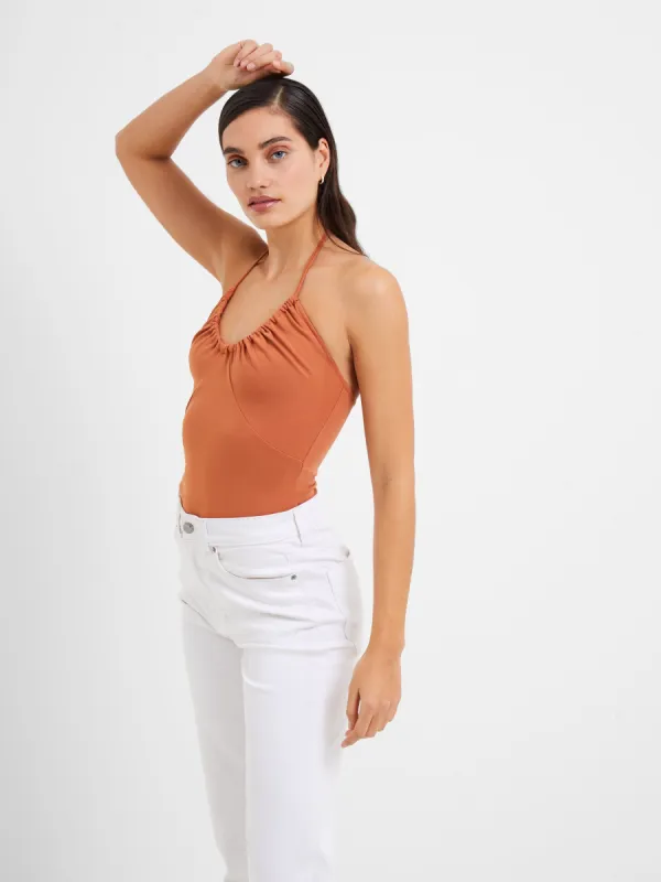 Roy Viscose Halter Neck Bodysuit sold by French Connection