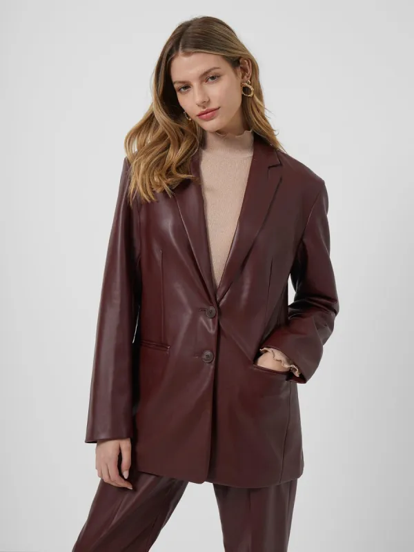 Crolenda PU Blazer made by French Connection