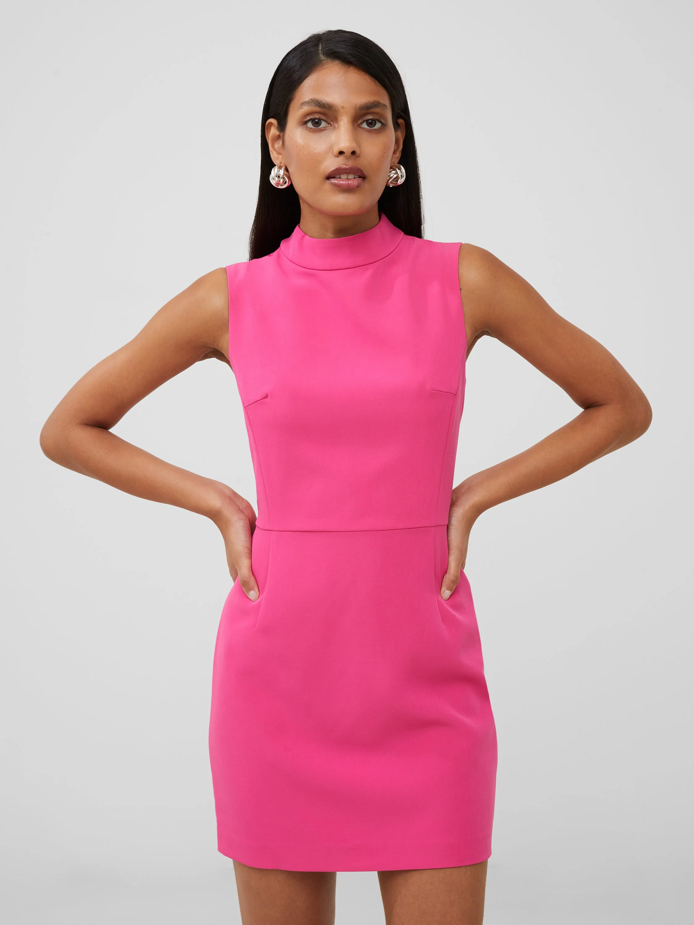 Echo Crepe Mock Neck Mini Dress sold by French Connection product image thumbnail 2