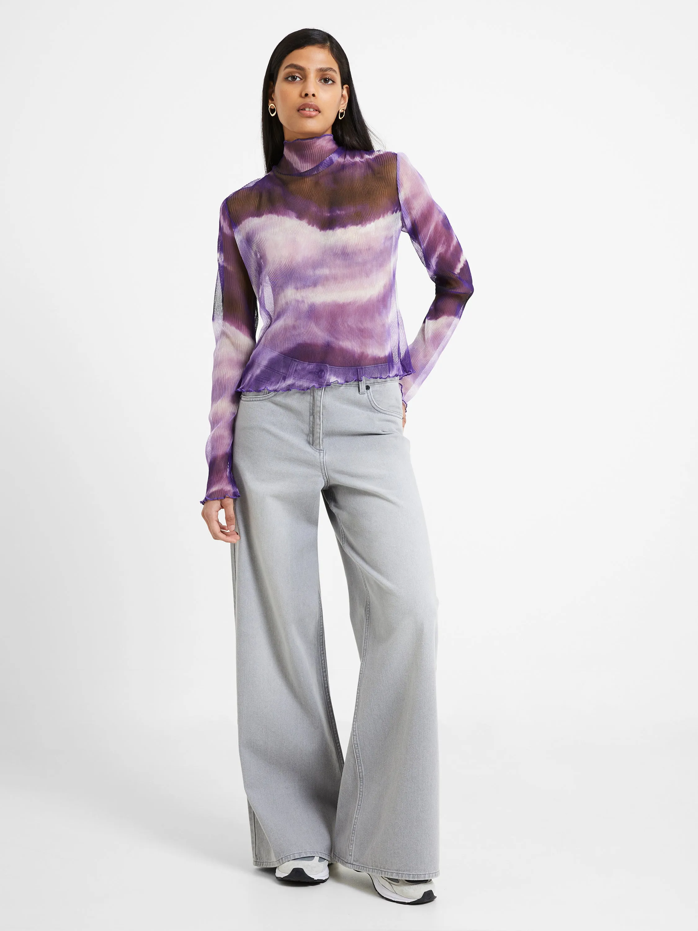 Saskia Ruched Elmira Mesh Top sold by French Connection product image thumbnail 3