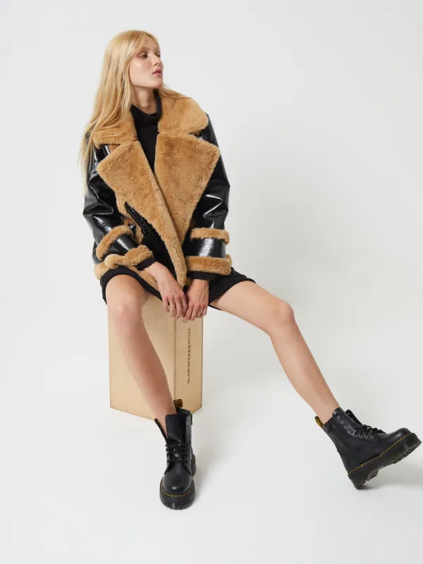 Filpa Faux Shearling Coat sold by French Connection