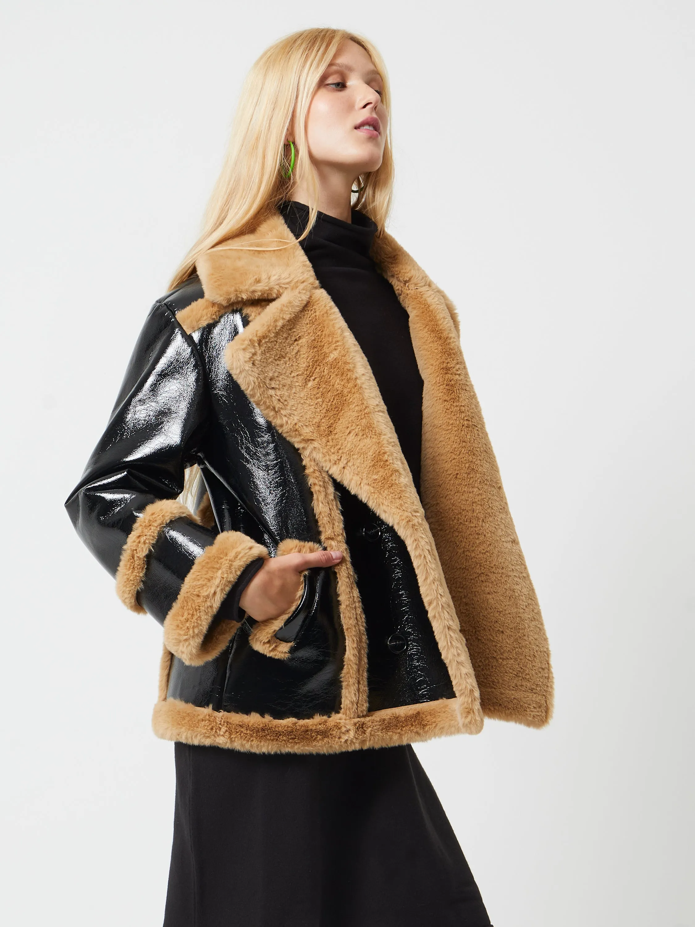 Filpa Faux Shearling Coat sold by French Connection product image thumbnail 2